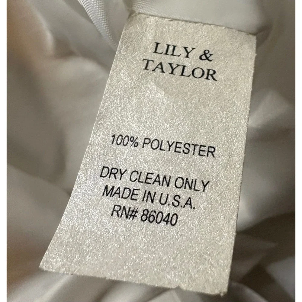 NWT Lily & Taylor Ivory Rhinestone Beaded Evening Blazer Jacket Size 8 - Picture 5 of 6